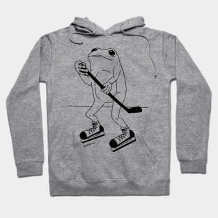 Ice Hockey Frog Hoodie